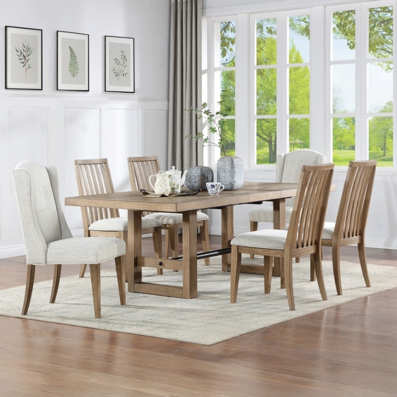 Winners Only Nevada DNA142108 108 Inch Trestle Table with 2x18